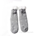 Chaussettes de pantoufles de fuzzi hivernal personnalisés